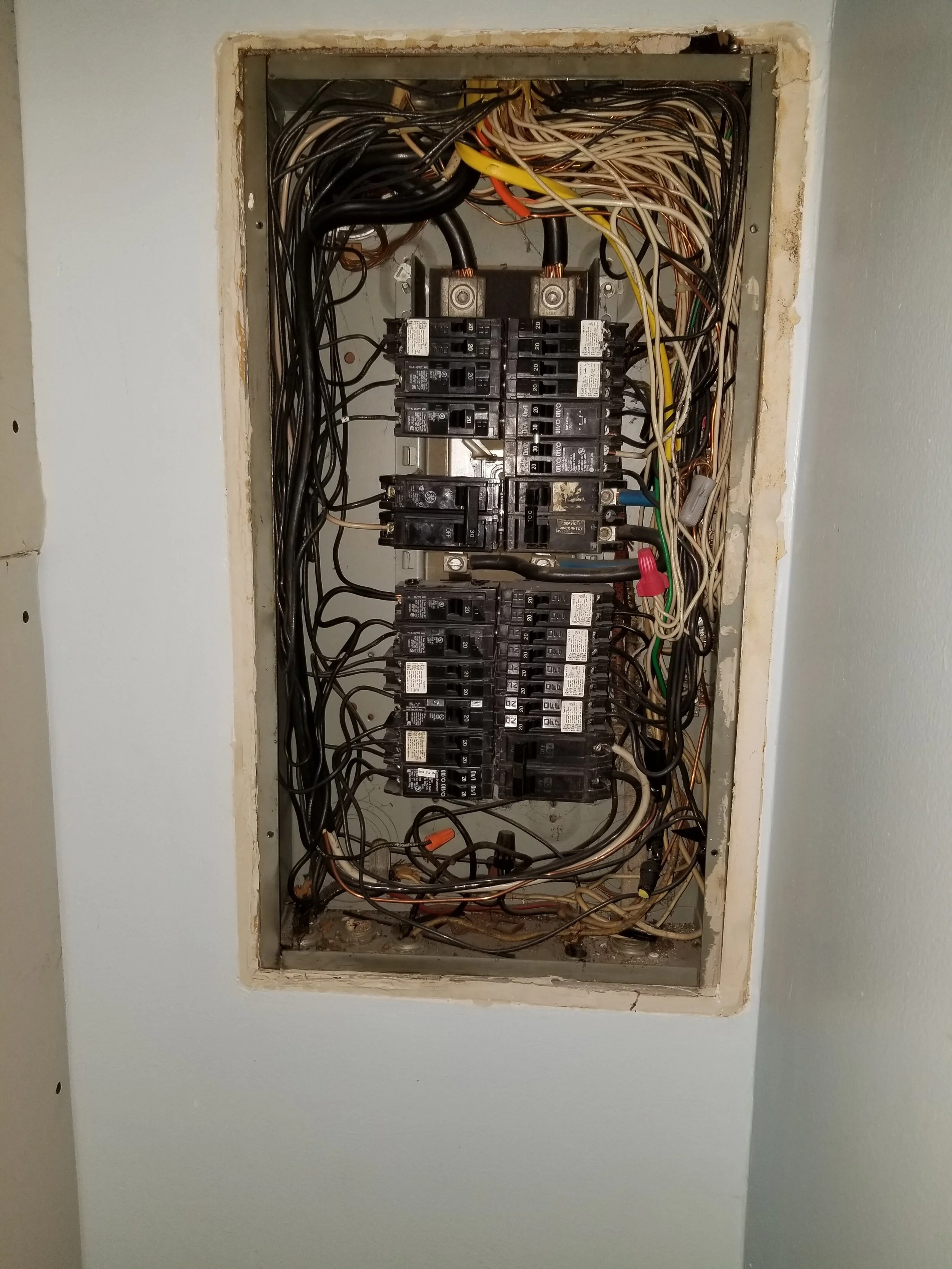 Before: existing electrical equipment