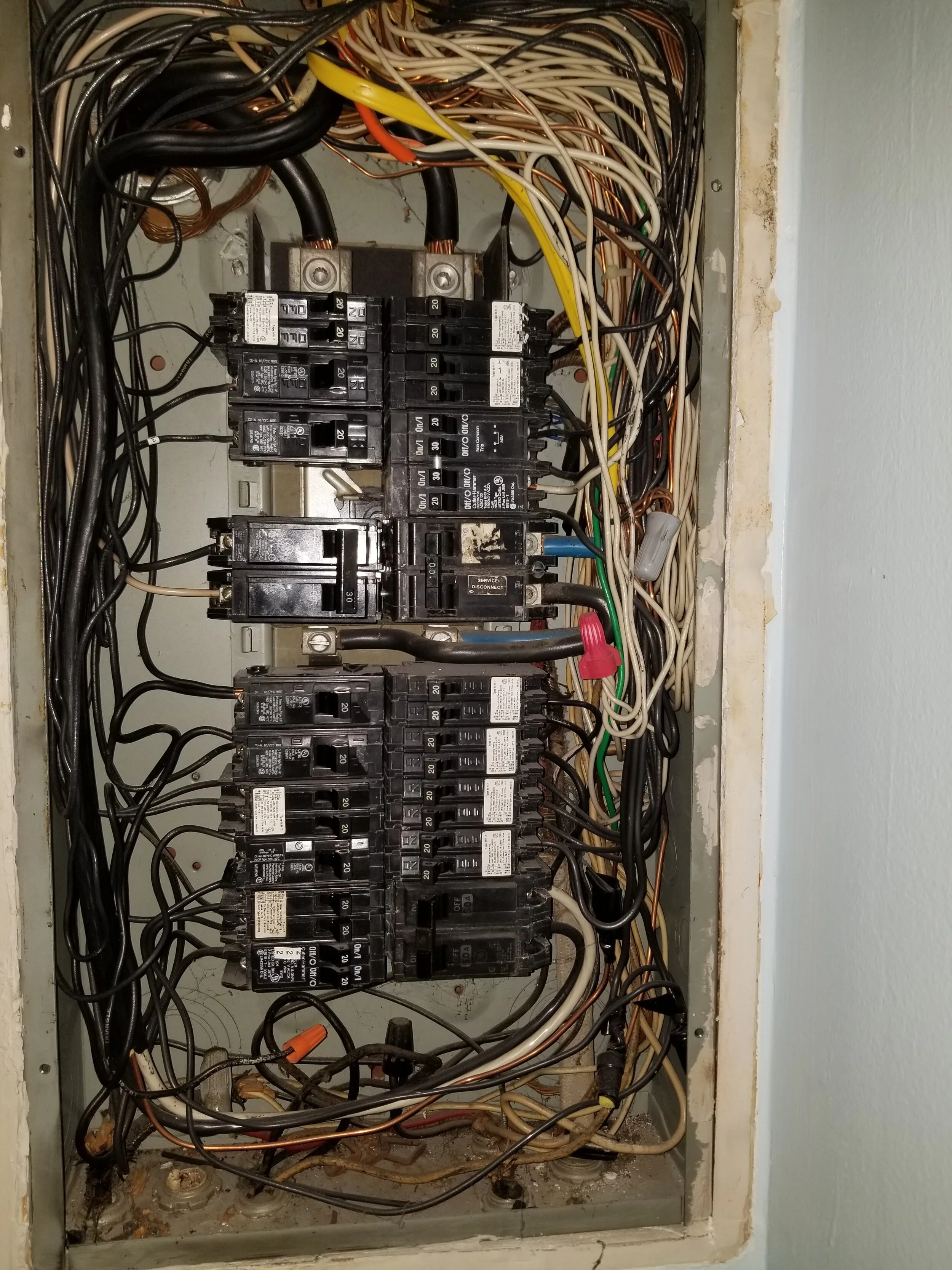 Before: existing electrical equipment