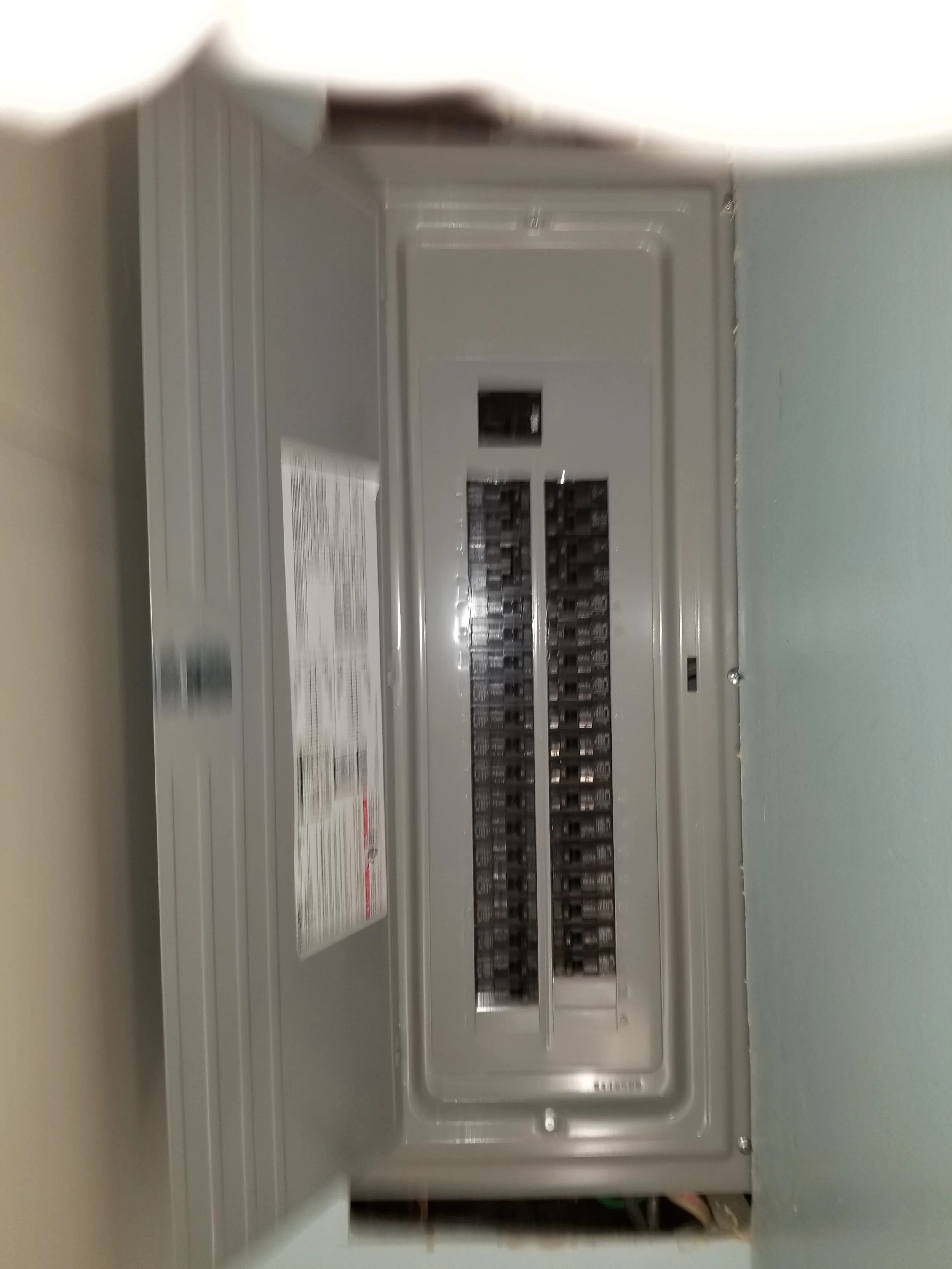 After: completed electrical work by Newman Electric
