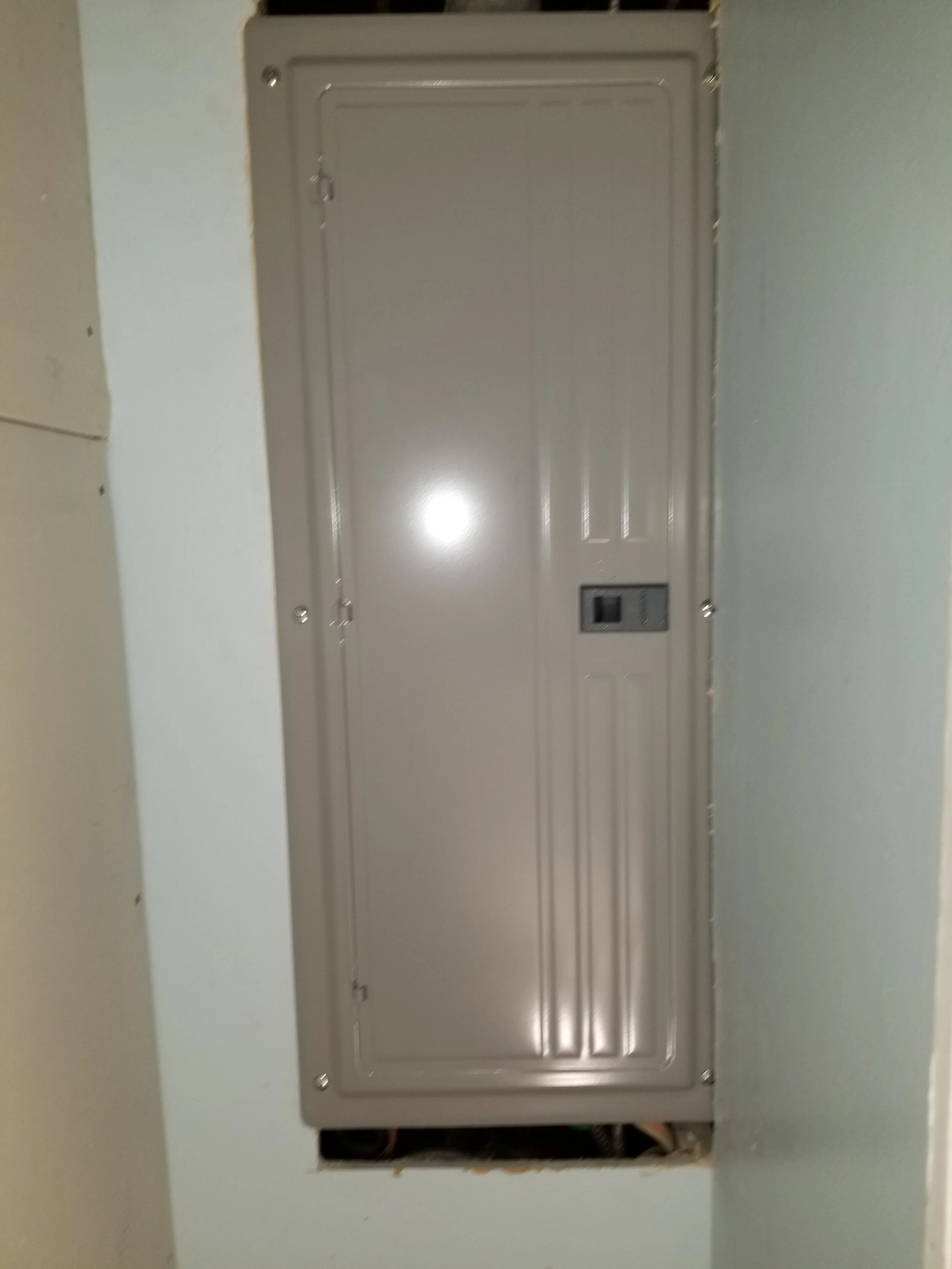 After: completed electrical work by Newman Electric