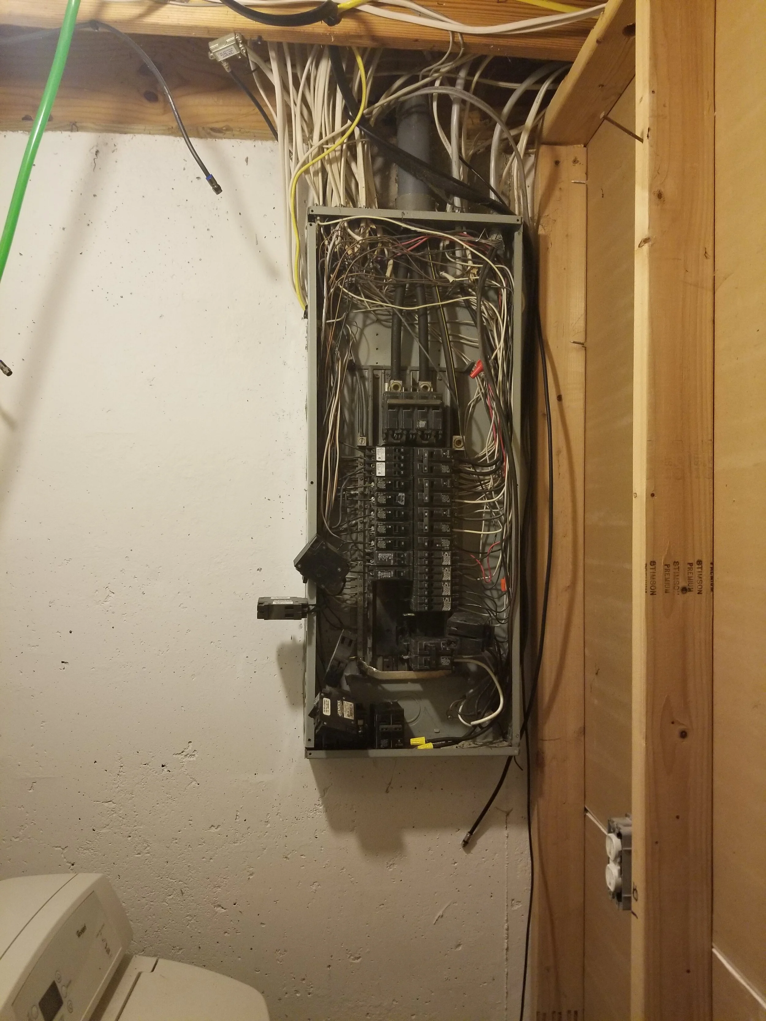Before: existing electrical equipment