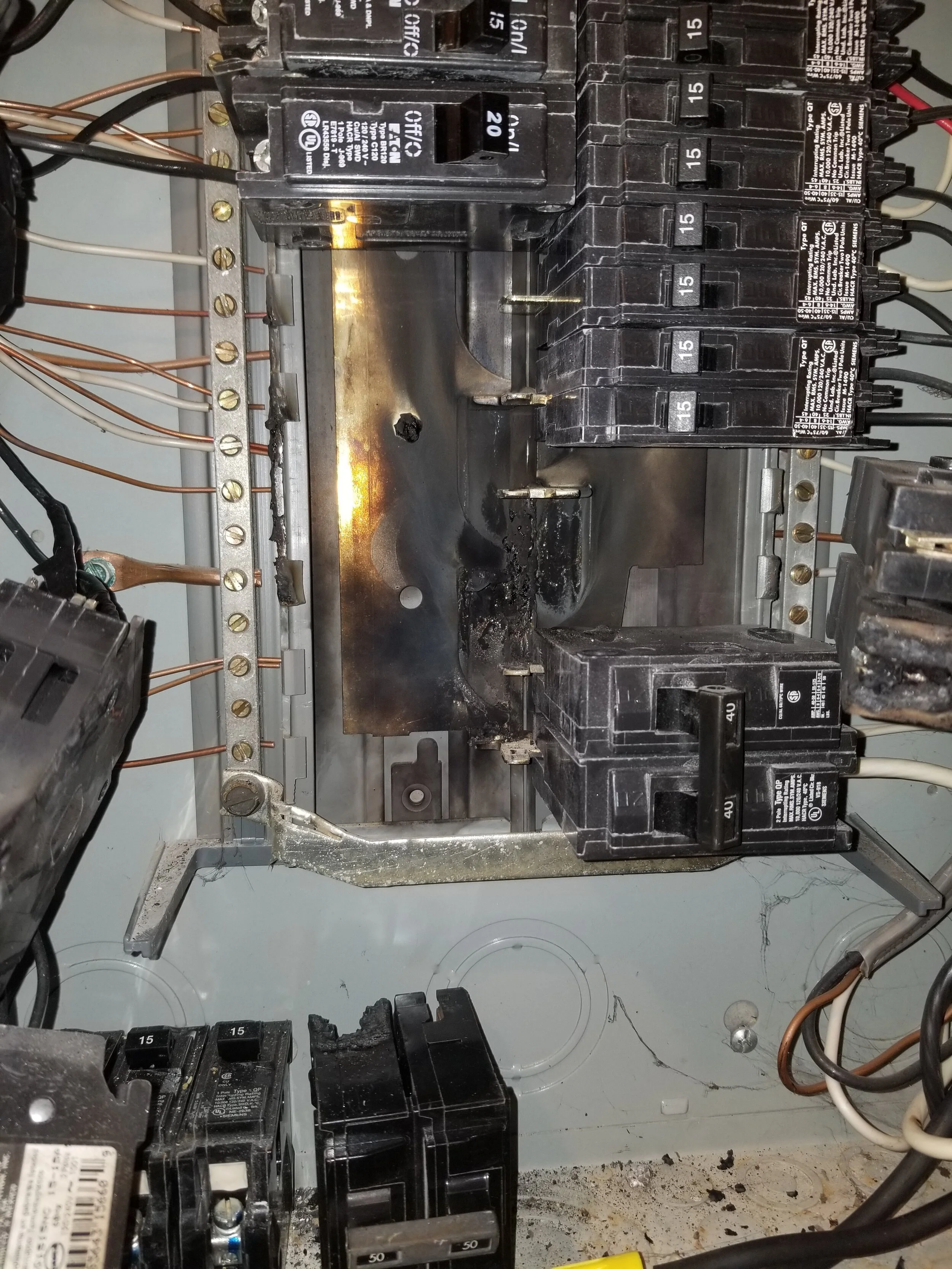 Before: existing electrical equipment