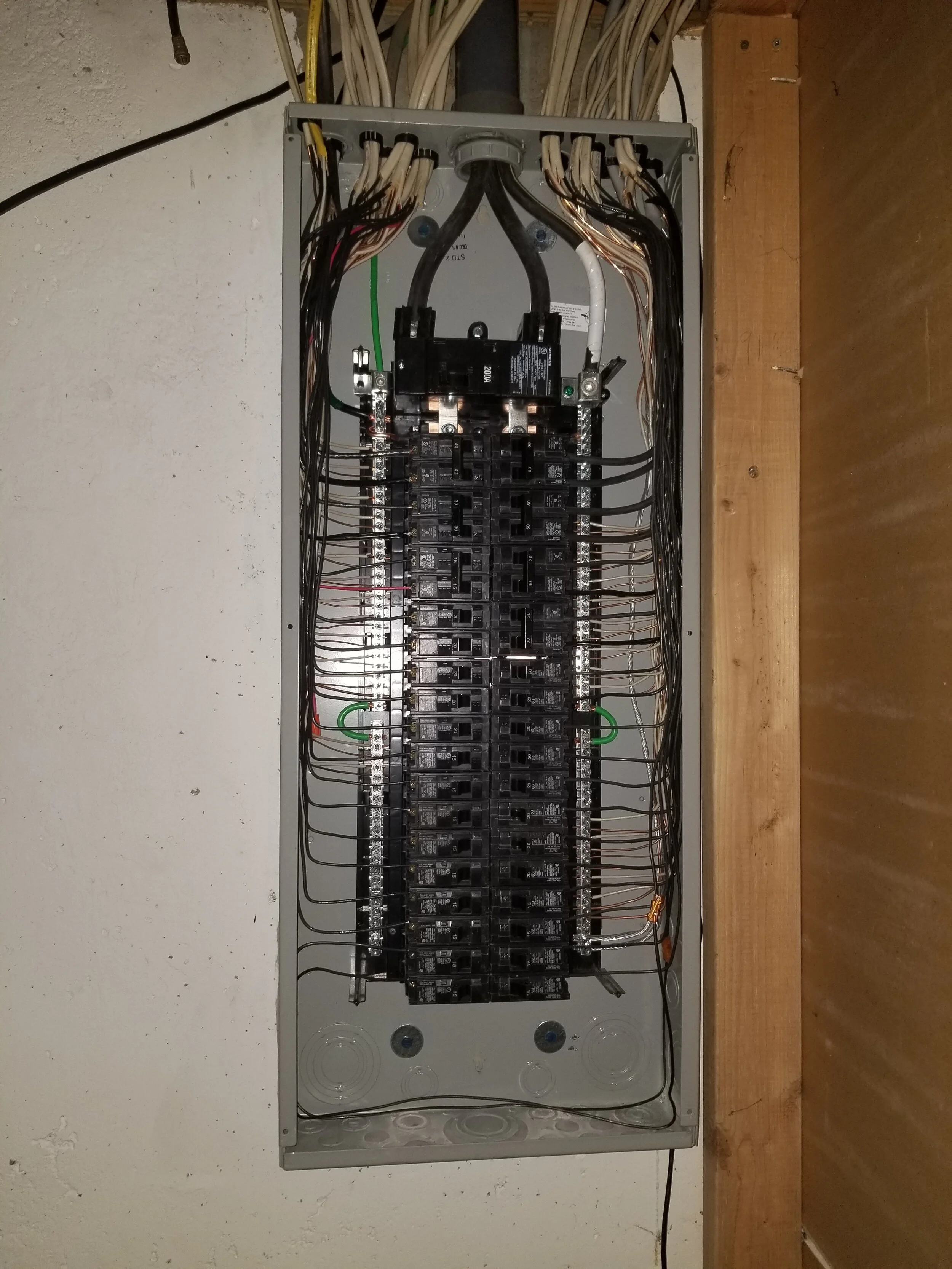 After: completed electrical work by Newman Electric