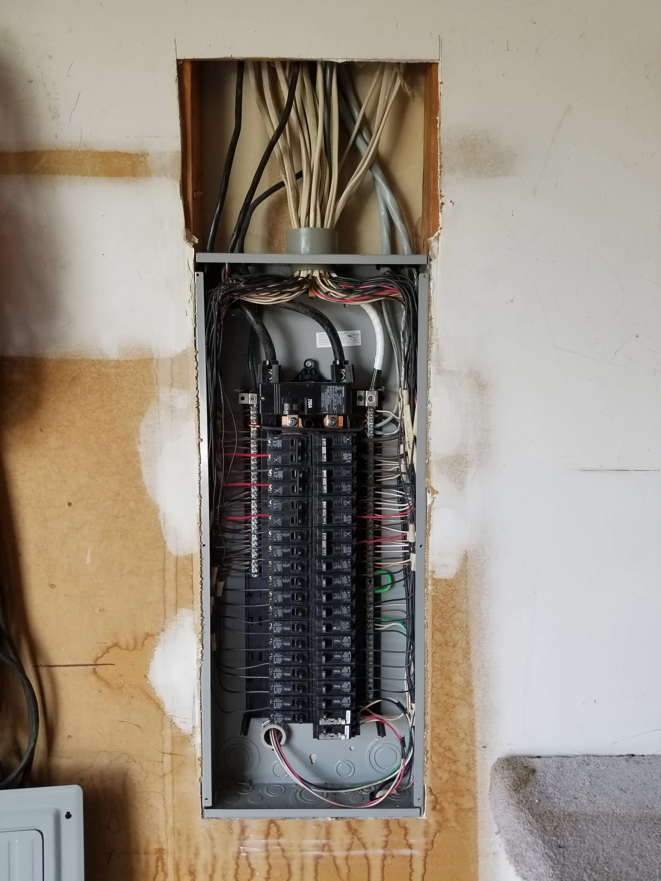 After: completed electrical work by Newman Electric