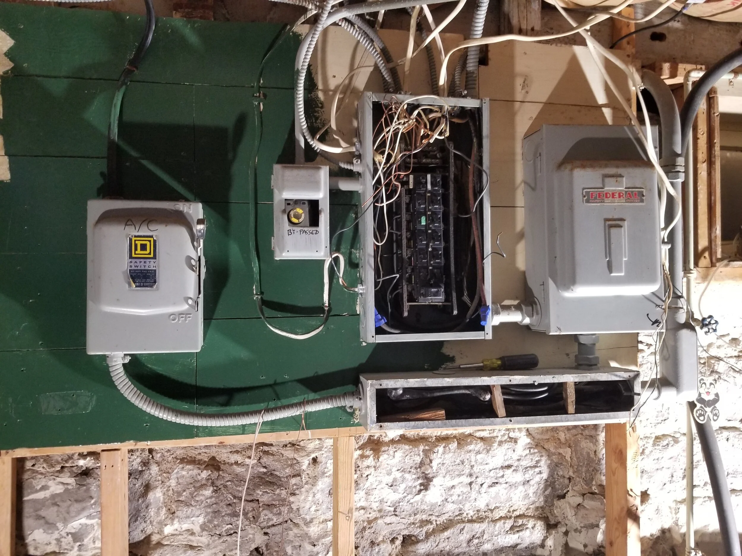 Before: existing electrical equipment