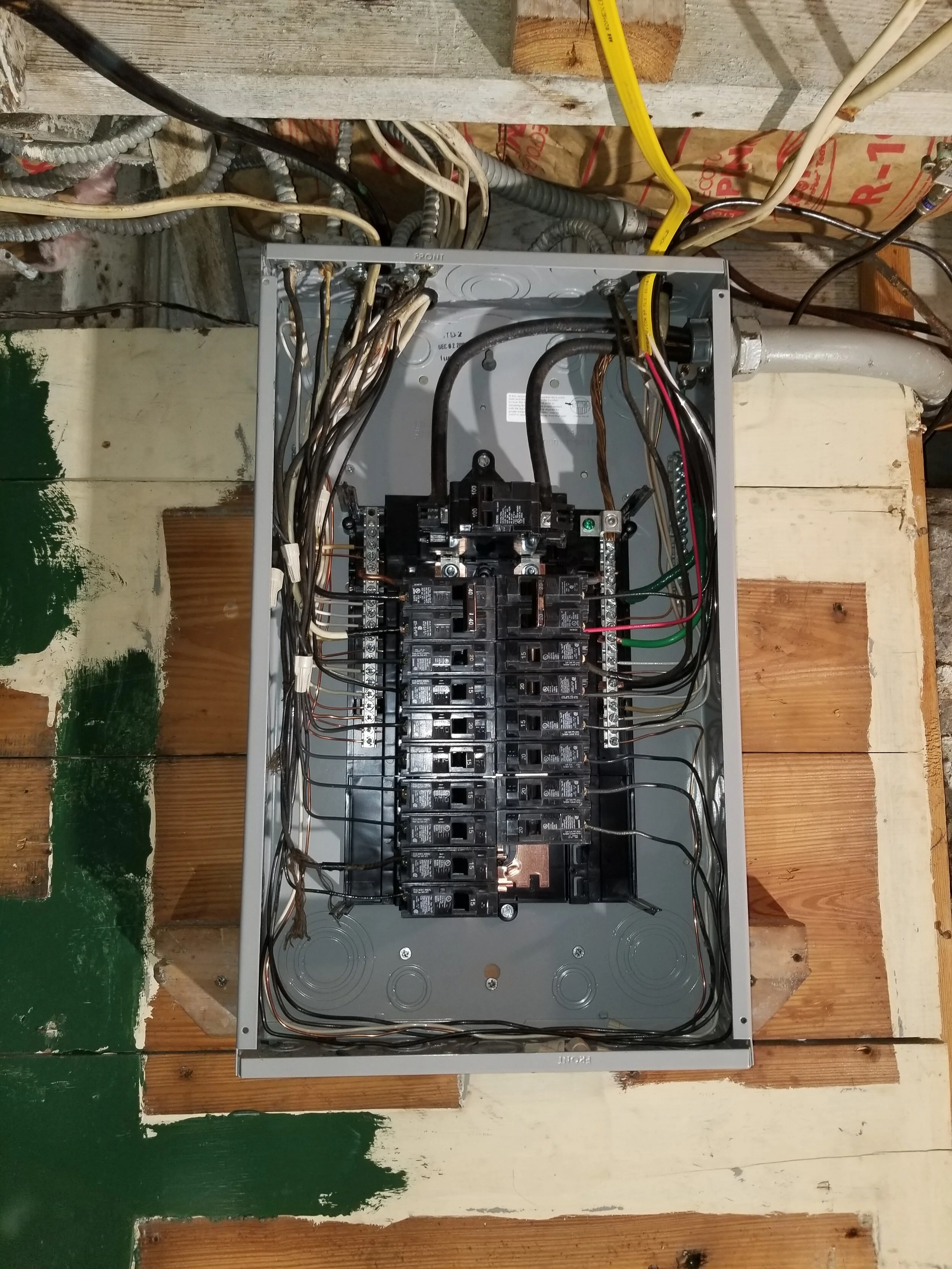 After: completed electrical work by Newman Electric