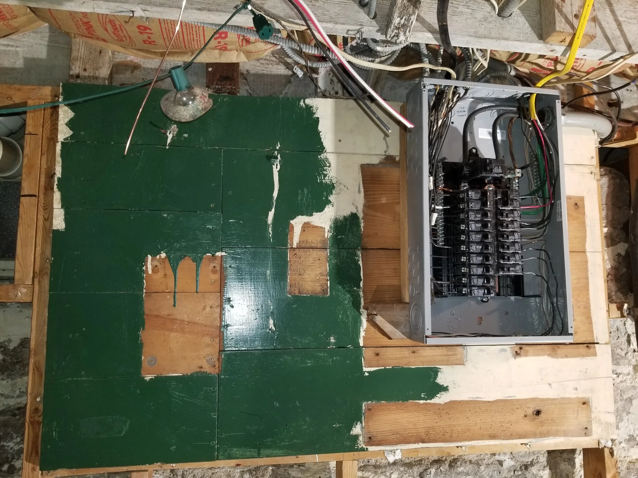 After: completed electrical work by Newman Electric