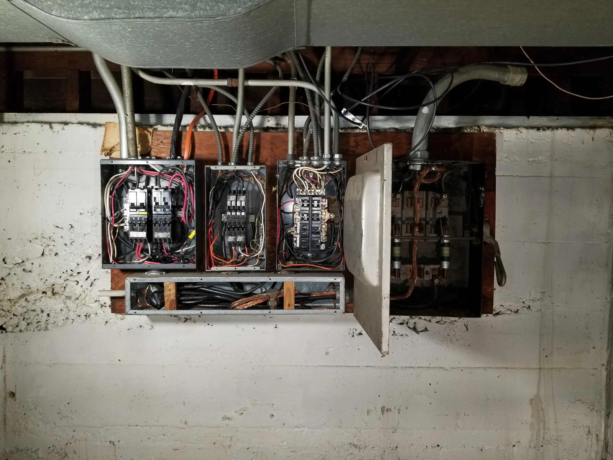 Before: existing electrical equipment