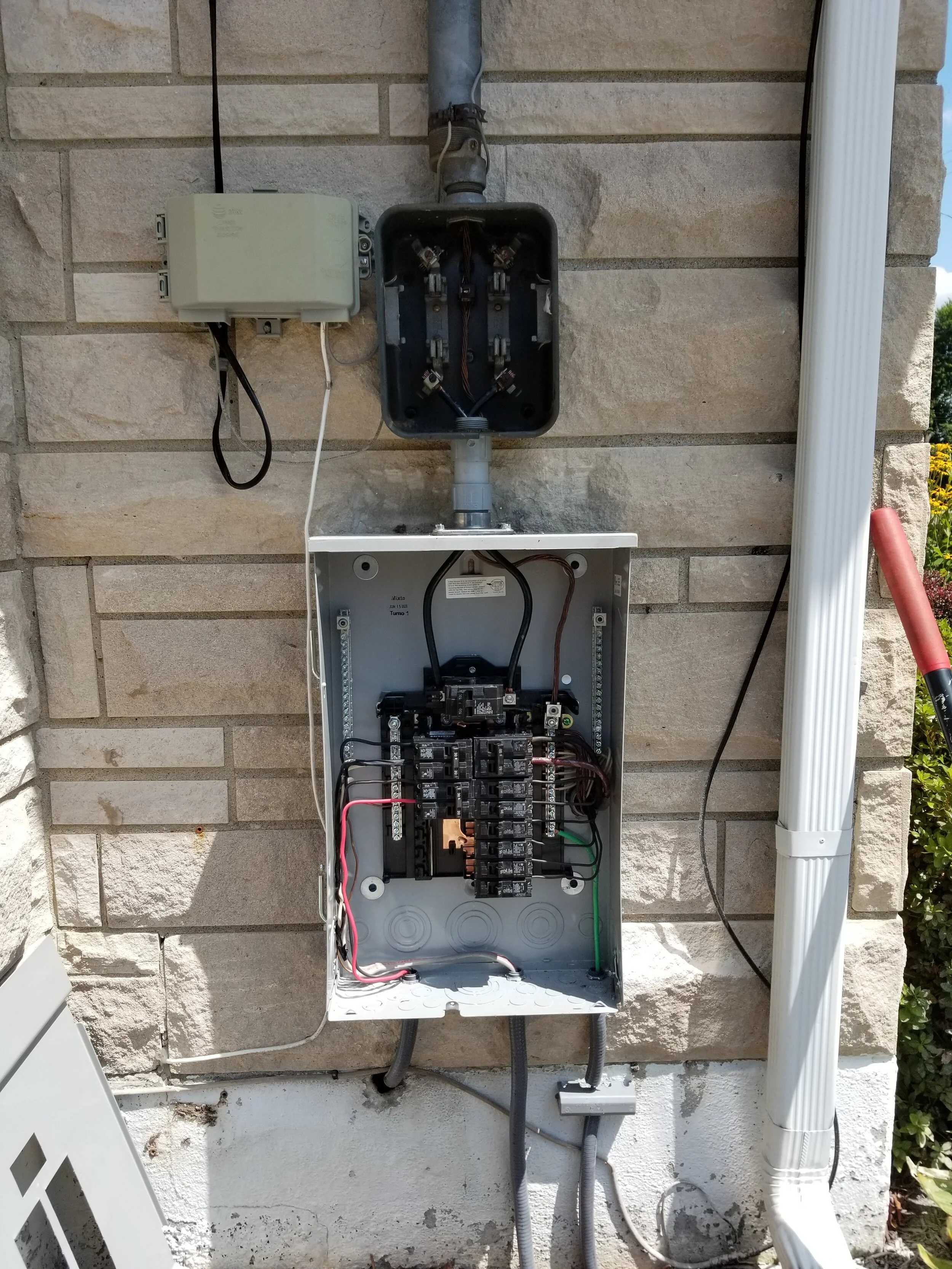 After: completed electrical work by Newman Electric