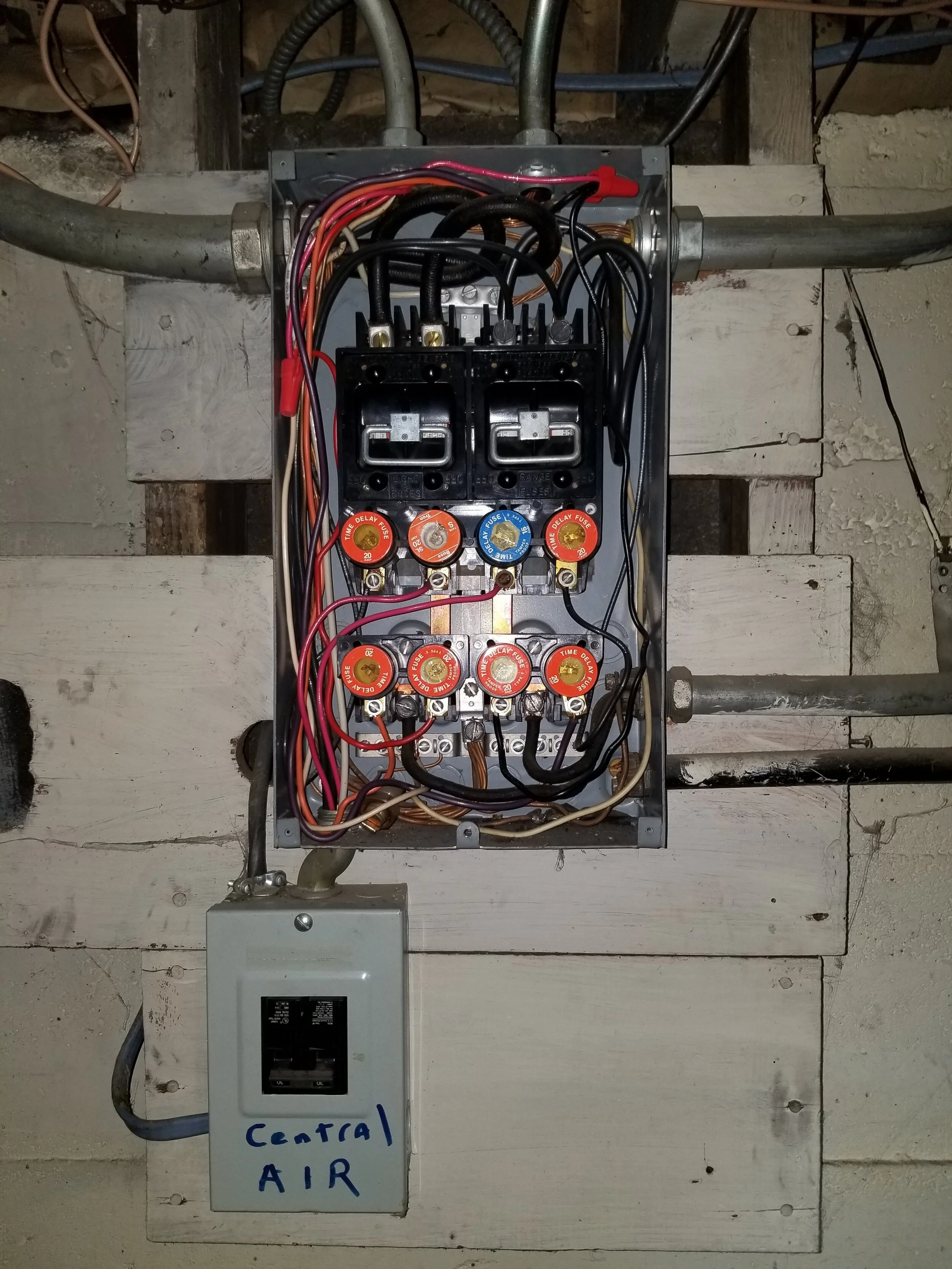 Before: existing electrical equipment
