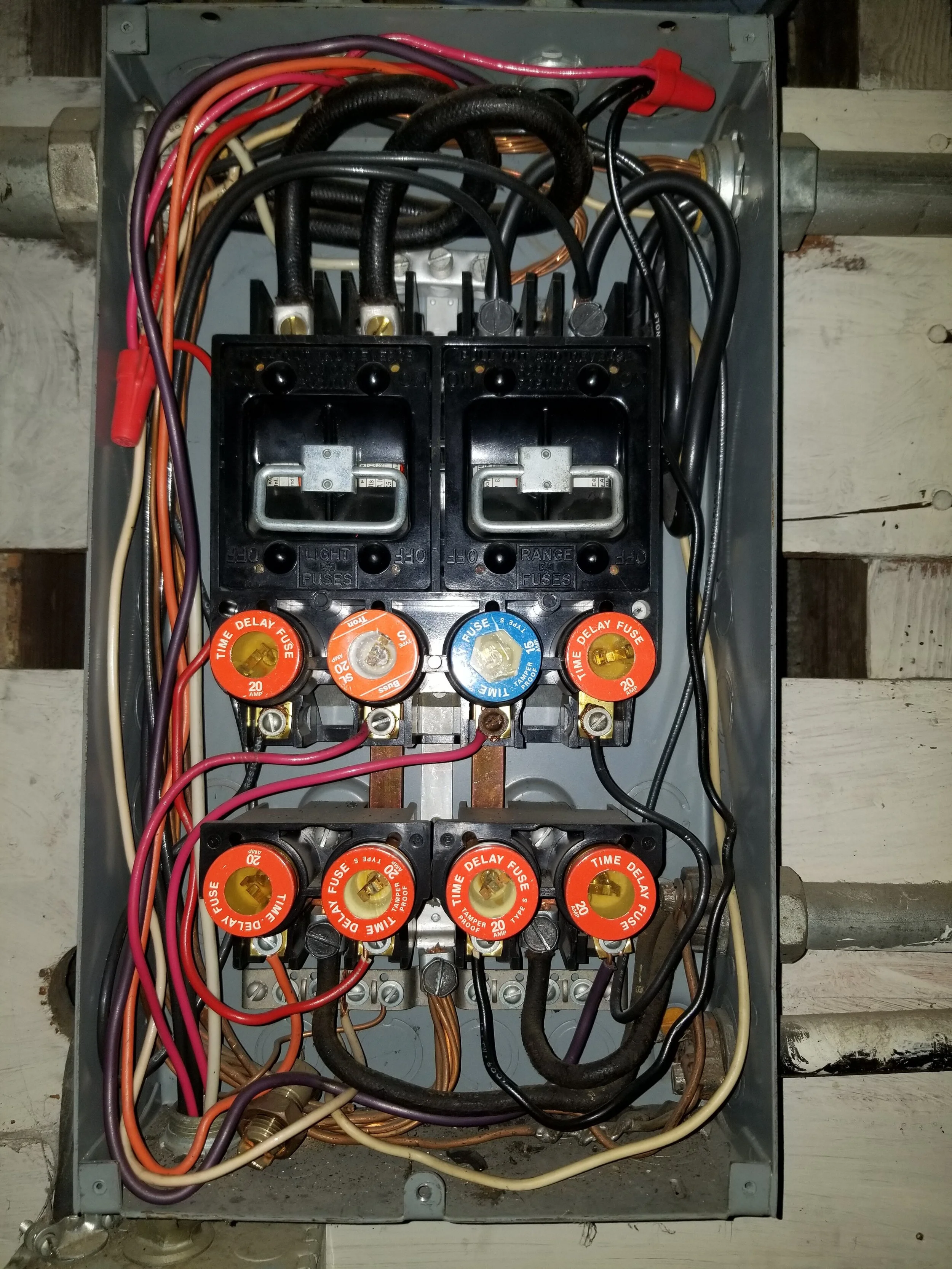 Before: existing electrical equipment