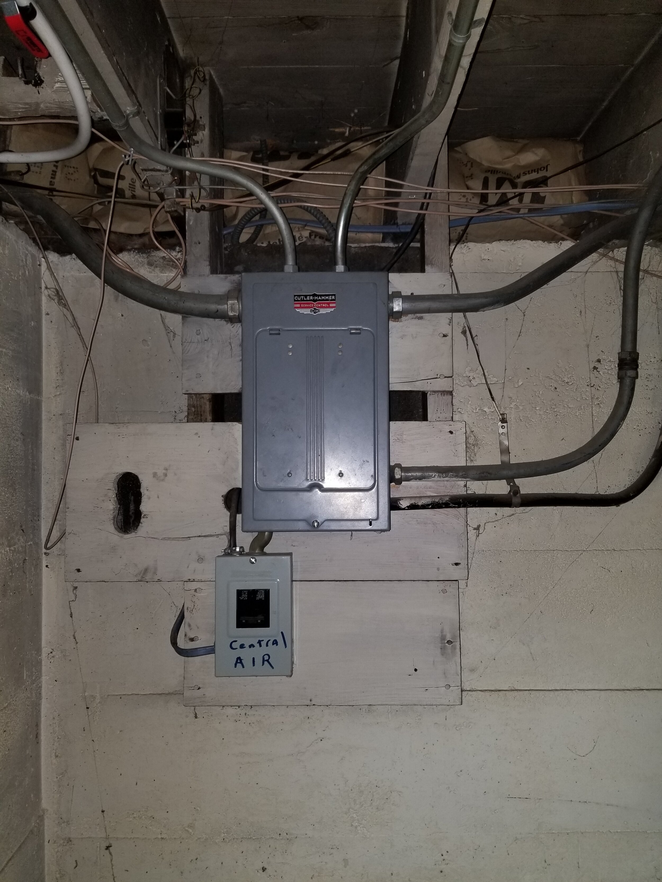 Before: existing electrical equipment