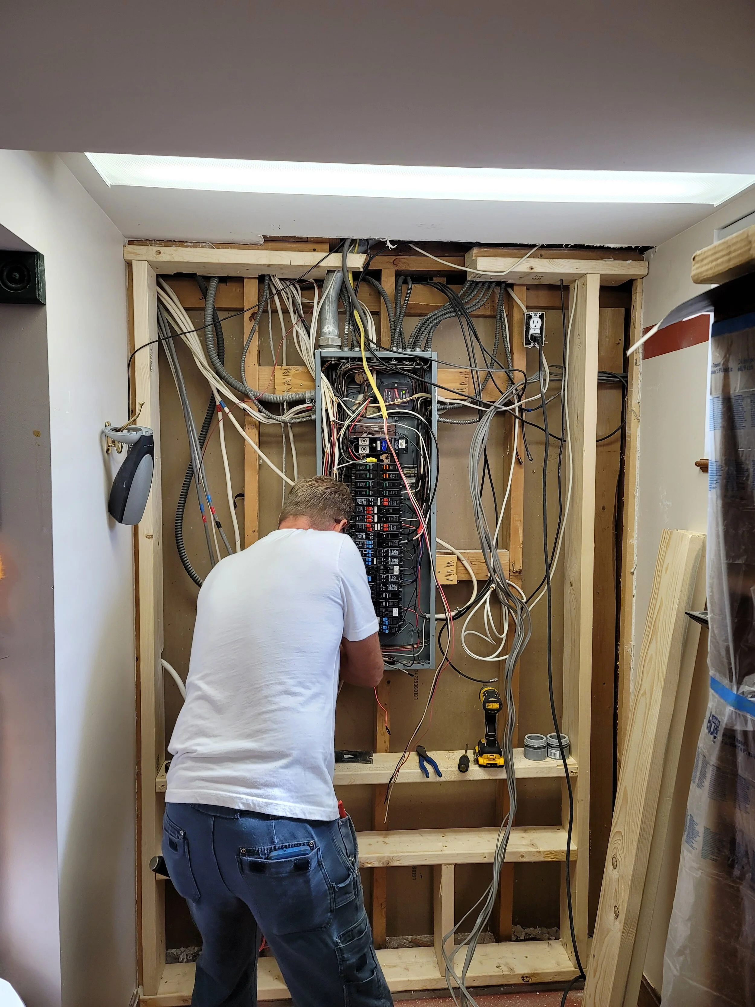 Before: existing electrical equipment